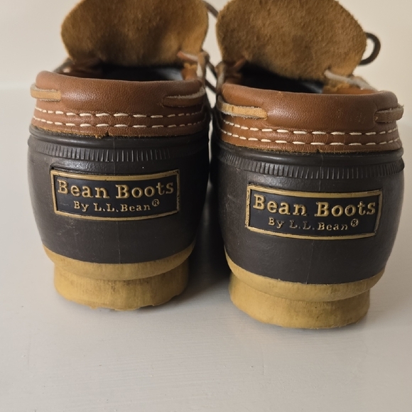 L.L. Bean Mens Brown and Black Rain Boots - Picture 4 of 12